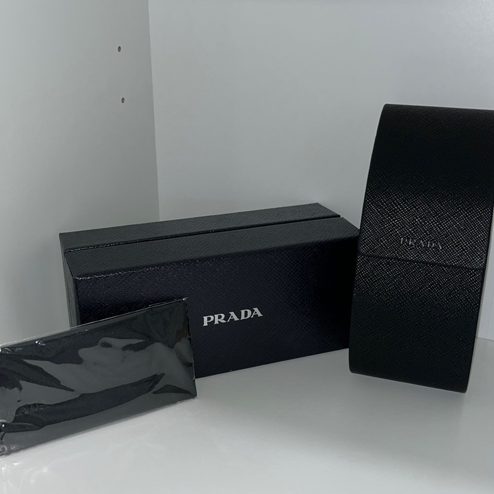 Prada box and glasses case